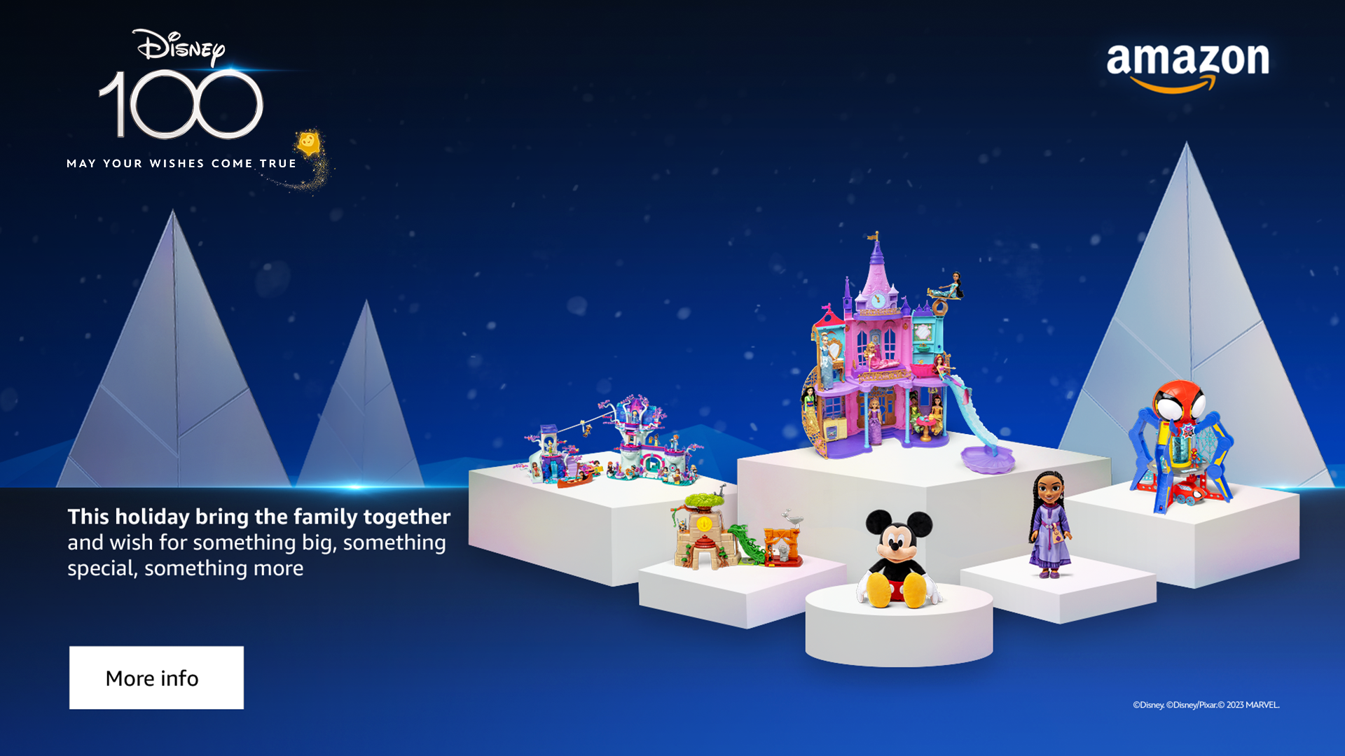 Disney Wish holiday campaign landing page