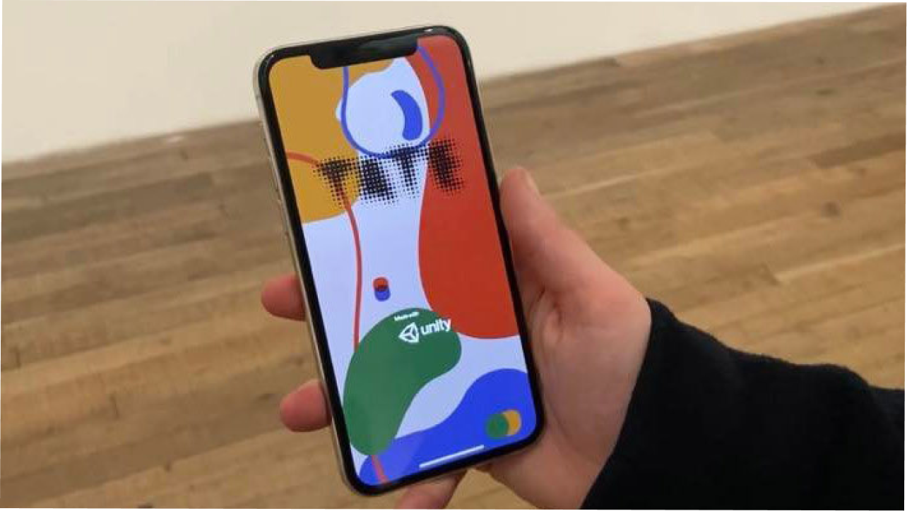AR Art app - second interaction state