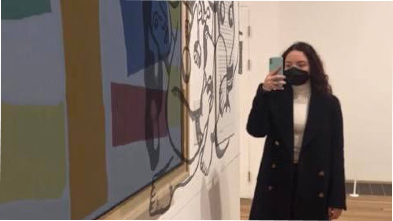 AR Art app - full scene view with interactive AR overlay